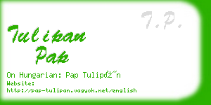 tulipan pap business card